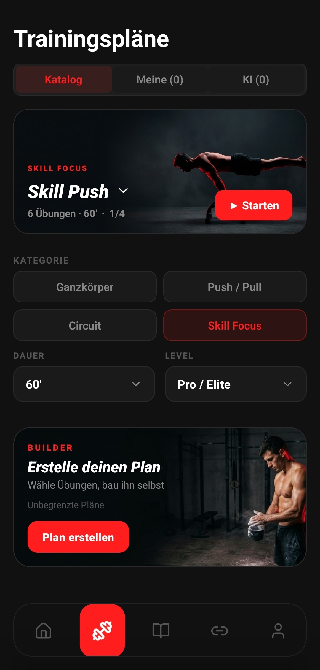 Calisthenics eXperience — Freier Builder
