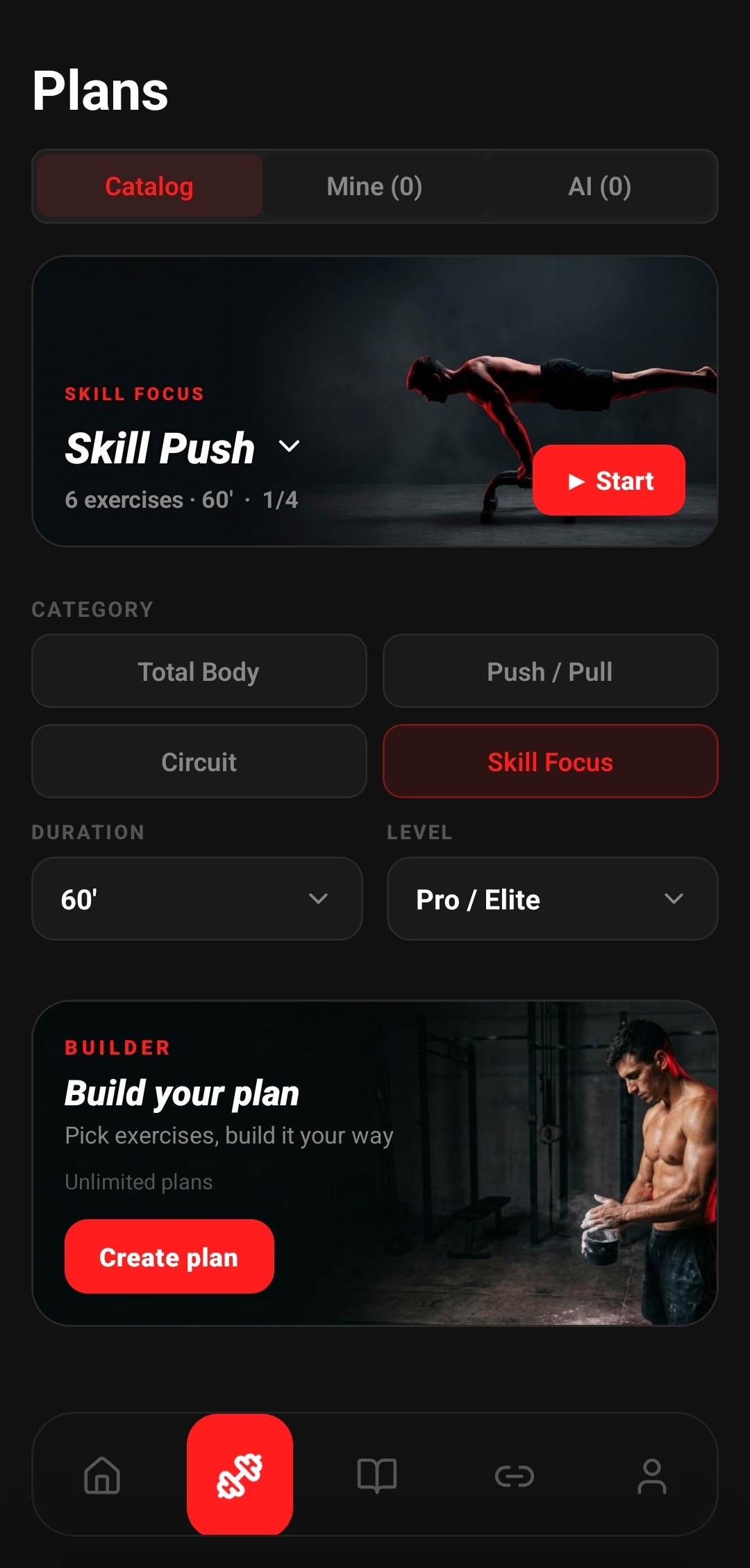 Calisthenics eXperience — Free builder